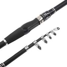 2.1m/2.4m Telescopic Fishing Rod, Fiberglass Material, Suitable For Various Water Bodies, Medium Power - Black - View 3