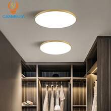 CANMEIJIA 85V-265V可调光RGB LED吸顶灯，遥控变色嵌入式照明灯具，适用于浴室/卧室/客厅/书房/衣帽间/厨房/走廊/出租房/小房间 - 吸頂燈三色變光 - 查看 11
