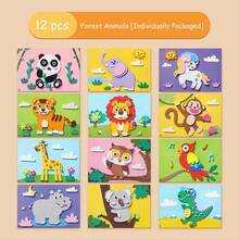 3D EVA Stereoscopic Sticker Craft Kit, Muti-Themed Designs With Pre-Cut Foam Blocks, Stickers & 3D Appliques, Educational Handmade Arts & Crafts For DIY, Single-Use Project Boosts Fine Motor Skills, Early Learning, Ideal Birthday/Early Education Gift - Multicolor - View 11