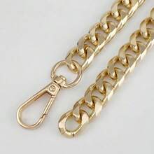 Metallic Link Chain Dog Necklace Personalized Punk Style Pet Collar Fashion Accessories For Small Dogs Cats NID0 - Gold - View 11