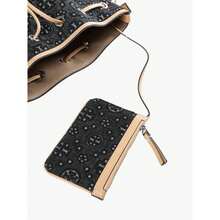 TORY BURCH - Women Pockets T Monogram Denim Bucket Bag - 001 ĐEN - Xem 3