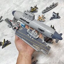 Set Model Pesawat Tempur dan Pesawat Penumpang dari Paduan Logam Cor - Peluncur Kapal Selam, Kapal Penjelajah, Pesawat Tempur, Model Kapal Perang, Koleksi Pajangan Meja, Mainan Pesawat Terbang, Dekorasi Rumah, Cocok untuk Hadiah Natal, Paskah, dan Ulang Tahun - Hitam - View 9