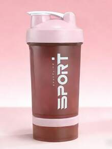 Portable 3-Tier Shaker Cup Compatible With Storage Clear Sports Water Bottle For Women Cute Fashion Water Bottle Perfect For Yoga Large Capacity Portable Cup Coffee Cup Mother's Day Water Bottle Teacher Appreciation Gifts Mothers Mugs Mother Gift Ideas Cups With Lids And Straw - Multicolor - View 16