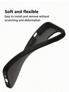 黑色手机壳，1个装，兼容 17 Pro Max/17 Pro/17/16/16e/16 Pro/16 Pro Max/16 Plus/15/15 Pro/15 Pro Max/14 Max/14 Plus/14 Pro Max及类似型号。手机壳，防摔，防刮，简约，纯色，耐磨，TPU材质防摔手机壳。 - 黑色 - 查看 4