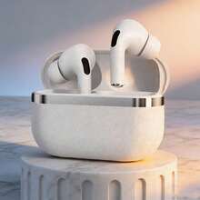 皮革纹理无线蓝牙耳机 TWS 耳机 运动游戏耳机 带麦克风降噪 - 查看 1