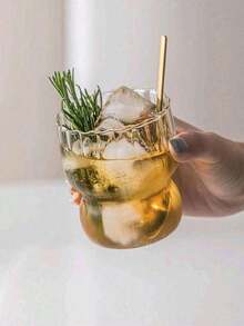 1个时尚牛奶咖啡杯、果汁杯、独特条纹早餐杯、咖啡冷饮杯 - 無色 - 查看 4