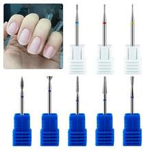 1pc Diamond Nail Drill Bit, Russian Manicure Sanding Head, Cuticle Removal Nail File, Nail Polishing Tool, Nail & Foot Care Accessory - Silver - View 3