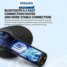 PHILIPS TAT2138 Bluetooth Earbuds, Semi-In-Ear Design, Bluetooth 5.3, Low Latency, Dual Microphone Noise Reduction, Waterproof, Compact And Portable, Ideal For Sports, Business And Study, Compatible With Smartphones And Computers - 查看 5