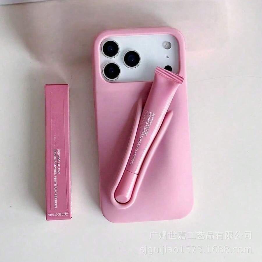 Cute Makeup Design 3D Lip Gloss Holder Phone Case For IPhone 17/16/15/14/13/12 Pro/Plus/Max,Anti-Drop Anti-Slip Protection Back Cover - Ruy-băng - Xem 1