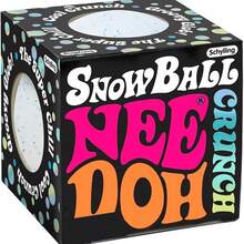 New Nee Doh Creative Snowflake Ball, Cute Compressible Malt Squeeze Toy, Stress Relief Squeezing Fidget Toy - Birthday Gift, Holiday Gift, Perfect Present - Multicolor - View 1