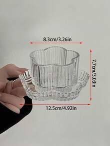 Bộ bát và đĩa thủy tinh kẻ sọc hoa văn kiểu Ins Style, bát tráng miệng trang nhã, bát đựng trái cây, sữa chua, kem, đường, nước, salad, đồ ăn nhẹ, bát tổ chim. - Trong sáng - Xem 10