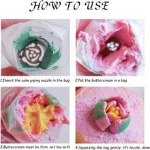 4pcs Stainless Steel Piping Nozzles, Suitable For Daily Baking And Pastry Making - Silver - View 2