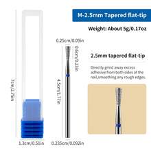 1pc Diamond Nail Drill Bit, Russian Manicure Sanding Head, Cuticle Removal Nail File, Nail Polishing Tool, Nail & Foot Care Accessory - Silver - View 4