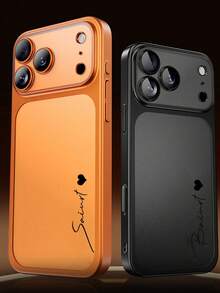 [Customized] Personalized Custom DIY Name Electroplated Frosted Texture Phone Case Compatible With IPhone 17 Pro Max 17 Pro 17 Air 17 16 Pro Max 16 Pro And 16 15 14 13 12 Camera Protection Back Cover - Blue - View 6