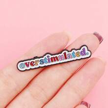 1pc Lapel Enamel Pins And Brooches Badge Pins For Backpacks Bags Backpack Cool Decoration Friend For Gifts - 彩色 - 查看 5