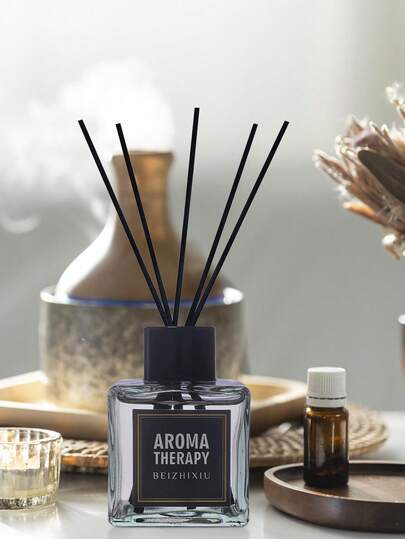 1 Botella de 50ml Difusor de Varillas Romántico de Aceite Esencial, Cantidad Aleatoria de Varillas Aromáticas, Ambientador para el Hogar y el Dormitorio, Difusor de Varillas, Decoración de Oficina y Hogar, Desodorante, Regalo para Novia/Día de San Valentín