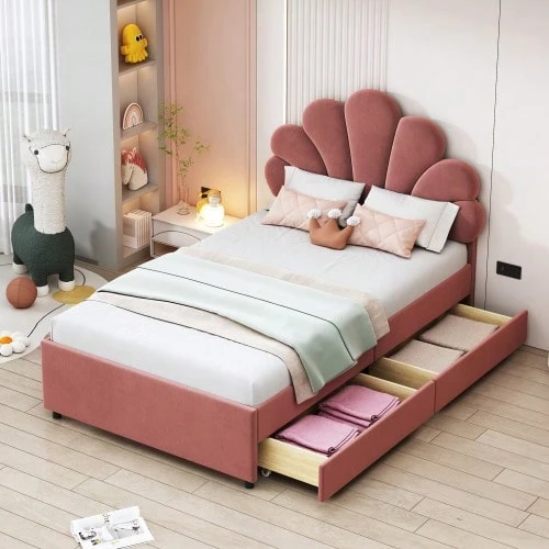 Bed Bases & Foundations - Pink - View 1