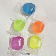 1 pieza Caramelo de malta suave y masticable de color aleatorio, juguete de estrés para apretar, herramienta de alivio de presión para fortalecer los músculos, relajación diaria portátil para la ansiedad, adecuado para la oficina, viajes y reuniones, regalo de cumpleaños ideal - Multicolor aleatorio - Ver 5