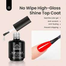Beetles Gel Polish 2Pcs 15ml No Wipe Top Coat Gel Nail - 2Pcs 15ML Top Coat - 查看 2