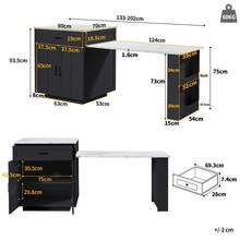 Bar Tables - Black + MDF - View 7