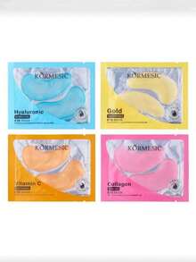 KORMESIC 20片（10对）玻尿酸眼膜，紧致、提亮、保护双眼、减少浮肿和黑眼圈、保湿。适合所有年龄段的男女使用。 - 彩色 - 查看 3