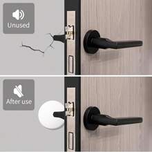 Door Stoppers - 1.57" White Door Stoppers For Wall 12 Pack With Heavy-Duty Adhesive - Wall Protector And Shock-Absorbent Protectors From Door Knobs - Prevents Scratches On Walls And Doors - White - View 6