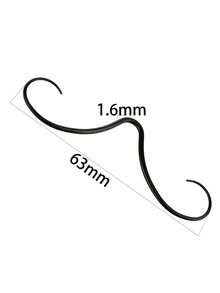 1件复古时尚配饰，波西米亚摇滚风格不锈钢鼻环，男女通用穿孔饰品，适合日常佩戴、音乐节、作为礼物 - 鼻釘 - 查看 9