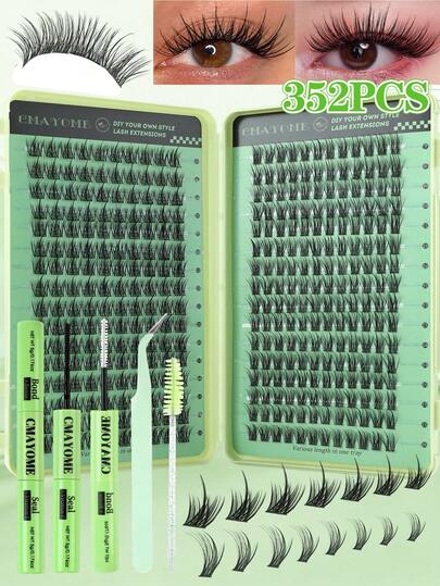 621/800/1 Set de pestañas individuales D-Curl de 10-18mm, kit de extensión de pestañas de muñeca DIY con pestañas reutilizables, herramientas de maquillaje, pegamento, sellador, rizador de pestañas y cepillo de pestañas, adecuado para uso diario, boda, fiesta, viaje, primavera, pestañas de anime, pestañas postizas, pestañas de muñeca, cosméticos, set de pestañas, pestañas de ojo de gato, kit de pestañas, incluye pegamento y sellador, descuento, set de 1x1 pestañas postizas, pestañas postizas, con pegamento