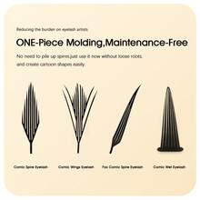 12Rows Comic Spire Eyelash Extension Natural Lightweight Manga False Eyelashes 8-15mm C/D Premade Fans Feather Anime Lashes For Makeup Tool - View 6