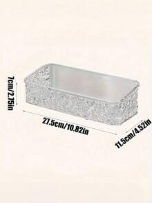 No Drill Glacier Acrylic Bathroom Storage Rack, Wall-Mounted Frosted Ice Texture Makeup And Skincare Organizer, Waterproof Adhesive Shelf For Vanity And Shower Corner, Space-Saving Bathroom SPA Decor - White - View 4