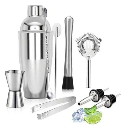 5/6/9 pièces Set de Shaker à Cocktail en Acier Inoxydable, Kit d'Outils de Barman pour la Préparation de Cocktails, Fête et Bar