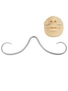 1件复古时尚配饰，波西米亚摇滚风格不锈钢鼻环，男女通用穿孔饰品，适合日常佩戴、音乐节、作为礼物 - 鼻釘 - 查看 14