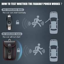 New Car Key Signal Blocking Bag, Car Key Anti-Theft Protective Case, RFID Proof Key Card Holder - A - View 3