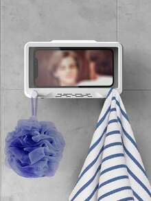 Waterproof Shower Phone Holder, Touchscreen Wall Mounted Bathroom Phone Case For Shower & Bath - Multicolor - View 4