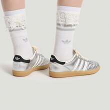 Adidas SAMBA JP Classic Valentine's Day Edition Glossy Sneakers - Silver - View 8