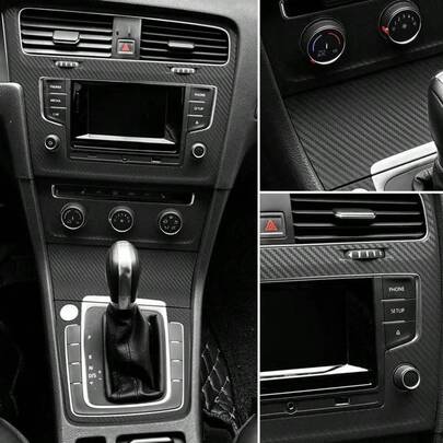 1pc Black/Red 3D Carbon Fiber Wrap Film, Car Body Color Change Film, 11.81in*50in Auto Customization 3D Carbon Fiber Sticker, Car Wrap Self-Adhesive Decal For Car Body & Interior Personalization, Waterproof Scratch-Resistant Protection, Auto Accessories