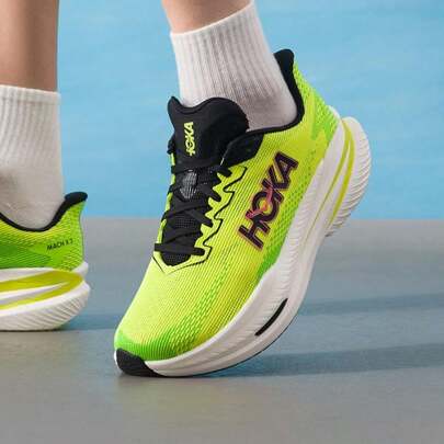Hoka Giày chạy bộ nam Mach X 3, giày thể thao thường ngày, giày tập luyện nhẹ nhàng, thoải mái, thích hợp sử dụng hàng ngày ngoài trời, 1168720