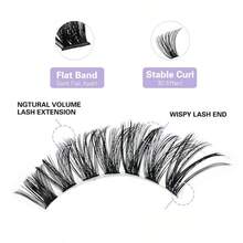 280片混合长度假睫毛，3D浓密，超薄0.05毫米，自然到浓密款式，适合初学者和角色扮演 - D - 查看 6