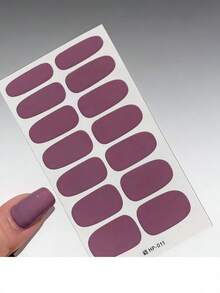 Full Nail Art Stickers, Women's Nail Stickers, Self-Adhesive Waterproof, Easy To Use, No Need To Remove Nail Polish, Suitable For Holidays, Parties, Gifts, Showcase Fashion, Personalized, And Elegant - Multicolor - View 5