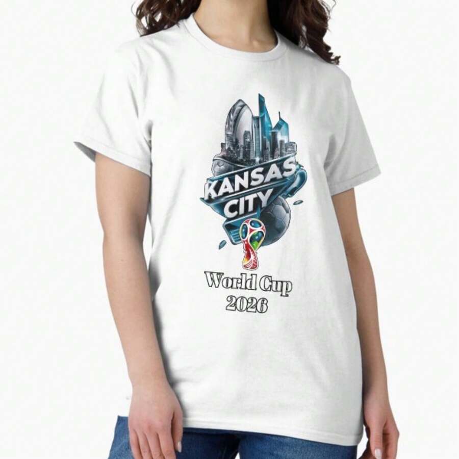 Kansas City Usa 2026 American Soccer World Cup Classic T-Shirt - 白色 - 查看 1