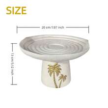 1pc Creative Resin Decorative Tray Indoor/Outdoor Tabletop Decoration Durable Dining Table Entryway Centerpiece Coconut Tree Pattern For Home Decor Living Room Office And Entryway Storage, Jewelry Trays - one-size - View 2