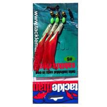 3 Hook/Set Luminous Fish Head Fishing Lure Single Hook Tack Bait Jigs Worm Fishing Sabiki String Hooks - Multicolor - View 12