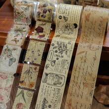 Bộ sưu tập Vintage Forest Diary Series, băng dính Washi phong cách retro Mỹ, hình dán cây trang trí dùng cho sổ lưu niệm và nhật ký. - A - Xem 1