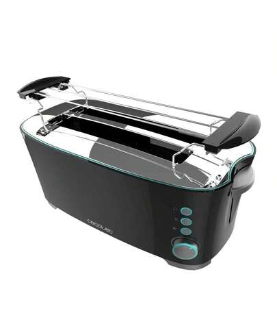  Tostadora de Doble Ranura con 1350W, 7 Niveles y Funciones Avanzadas de Cecotec