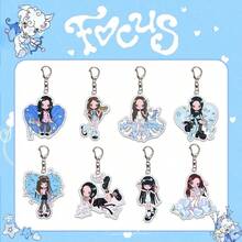 Hearts2/Hearts "FOCUS" Acrylic Keychain Pendant, H2H Heart KPOP Merchandise Accessory - Multicolor - View 2