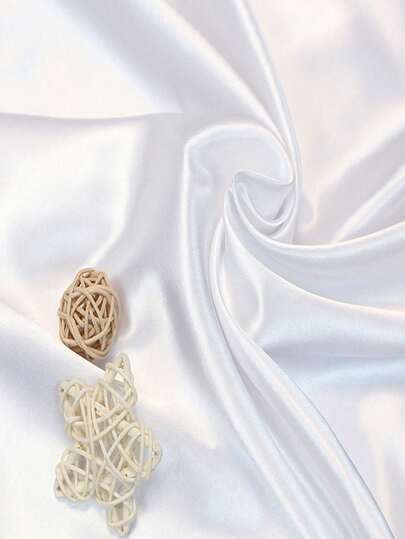 1pc Satin-Faced Fabric, Suitable For Bridal Gown, Sleepwear, Home Decor, DIY Tablecloth, Backdrop Fabric