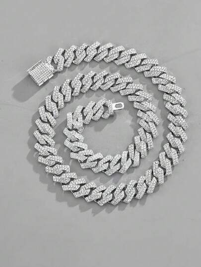 水鑽鏈條樣式項鍊