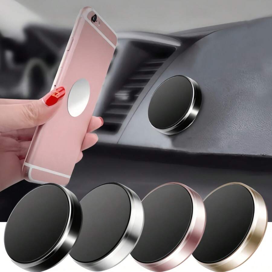 1个强力磁性手机支架，多功能粘性安装支架，安全通用手机支架