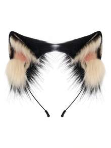 Cat Ear Headband & Tail Set, Fox Ear Headband & Tail Set, Cute Cat & Fox Themed Costume Set For Women - Multicolor - View 3