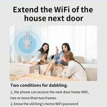WiFi Extender 2025E 1200Mbps Dual Band 5GHz 2.4GHz Signal Booster Covers 10000 Sq Ft 50 Devices Repeater With Ethernet Port For Home Gifts - 查看 6